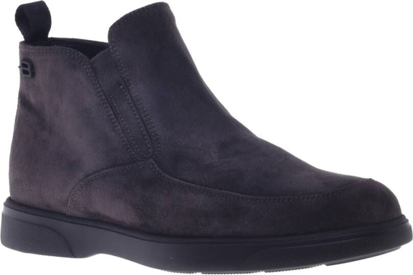 Baldinini Ankle boots in dark grey suede Blue Heren