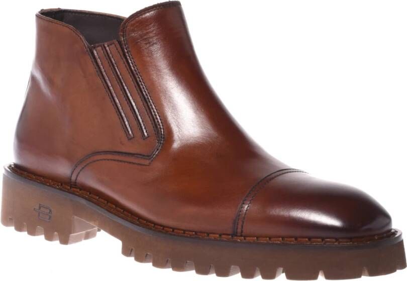 Baldinini Ankle boots in leather Brown Heren