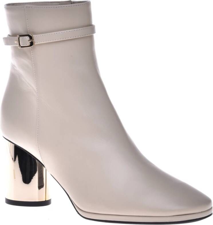 Baldinini Ankle boots in vanilla leather Beige Dames