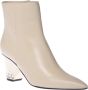 Baldinini Ankle boots in vanilla leather Beige Dames - Thumbnail 1