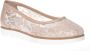 Baldinini Ballerina pump in nude lace Beige Dames - Thumbnail 1