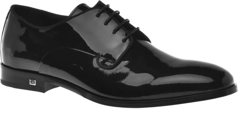 Baldinini Black calfLeather lace-ups Black Heren