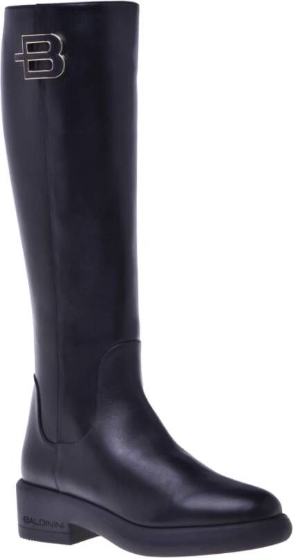 Baldinini Boots in black leather Black Dames