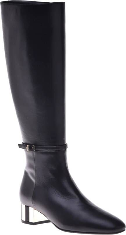 Baldinini Boots in black leather Black Dames