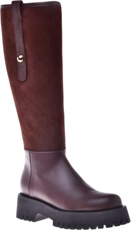 Baldinini Boots in brown leather and suede Brown Dames