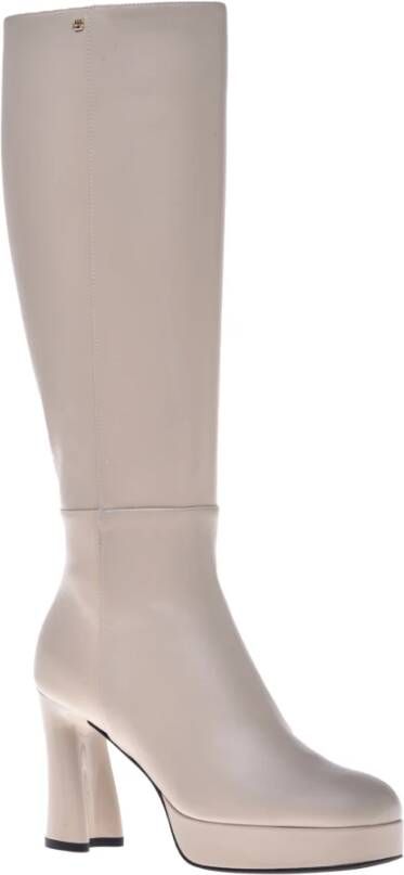 Baldinini Boots in vanilla leather Beige Dames