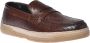 Baldinini Brown woven print loafer Brown Heren - Thumbnail 1