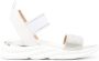 Baldinini Sandals in milk white leather with rhinestones Wit Dames - Thumbnail 5