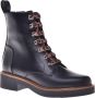 Baldinini Combat boots in black leather Black Dames - Thumbnail 1