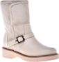 Baldinini Combat boots in vanilla leather and suede Beige Dames - Thumbnail 1