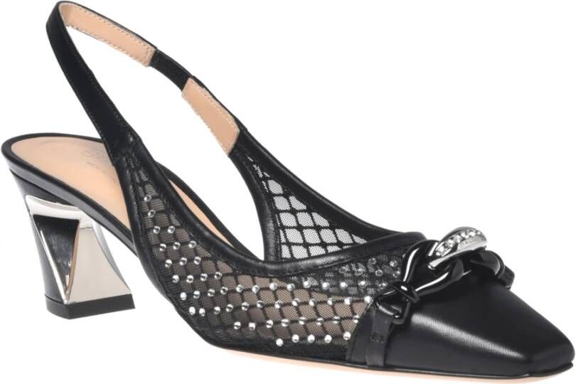 Baldinini Court shoe in black mesh Black Dames