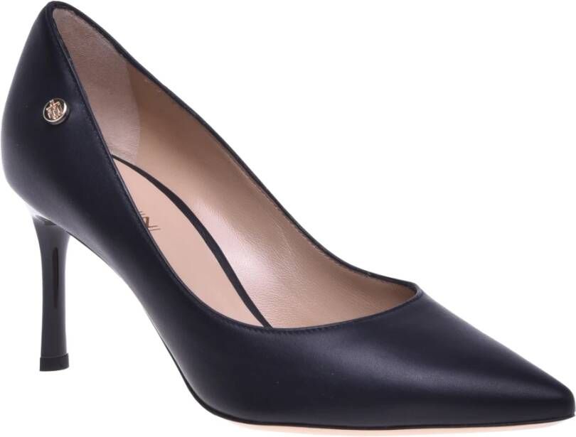 Baldinini Court shoes in black leather Black Dames