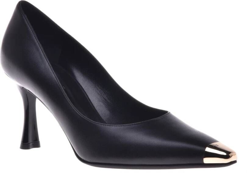 Baldinini Court shoes in black leather Black Dames