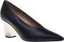 Baldinini Court shoes in black leather Black Dames - Thumbnail 1