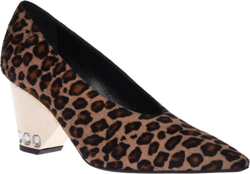 Baldinini Court shoes in leopard-print pony skin Multicolor Dames