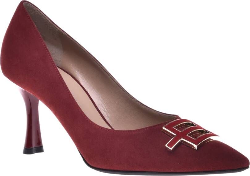 Baldinini Court shoes in red suede Red Dames