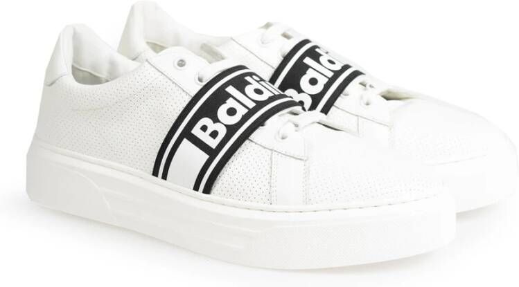 Baldinini Hoogwaardige leren sneakers White Heren