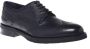 Baldinini Lace-up in black tumbled leather and leather Blue Heren - Thumbnail 1