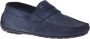 Baldinini Lace-up in dark blue perforated nubuck Blue Heren - Thumbnail 1