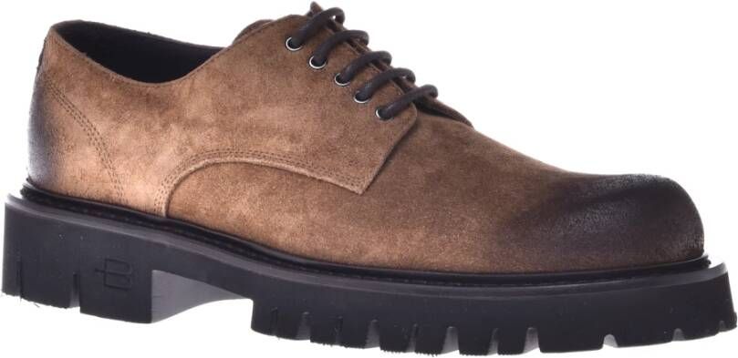 Baldinini Lace-ups in beige suede Brown Heren