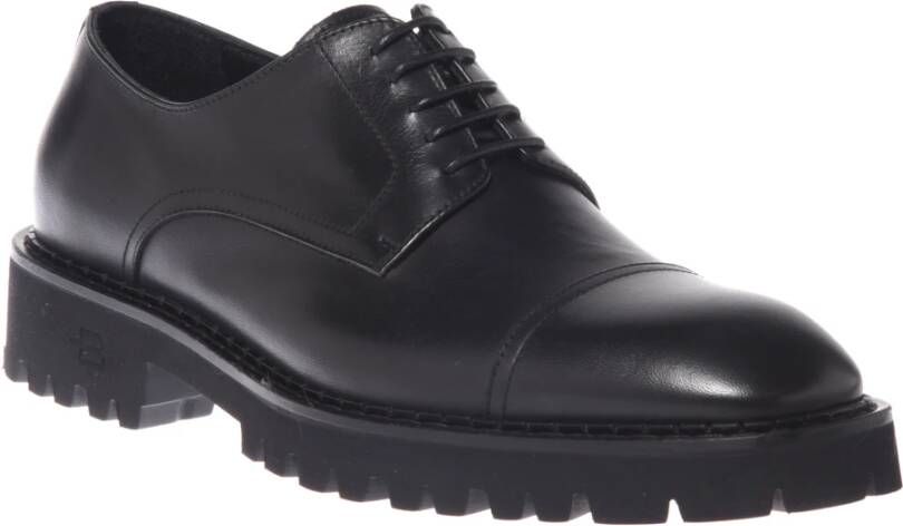 Baldinini Lace-ups in black leather Black Heren