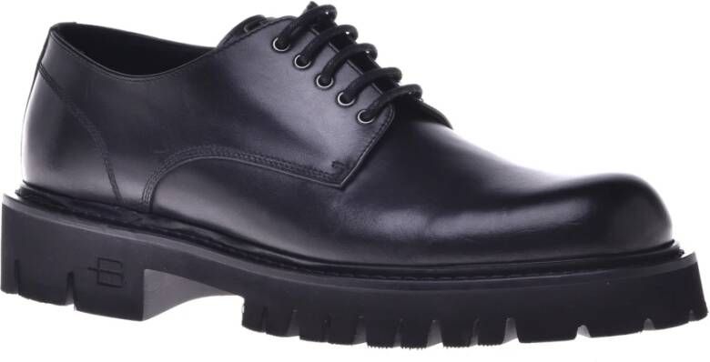 Baldinini Lace-ups in black leather Black Heren