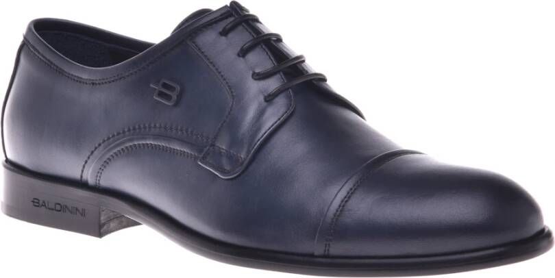 Baldinini Lace-ups in dark blue leather Blue Heren