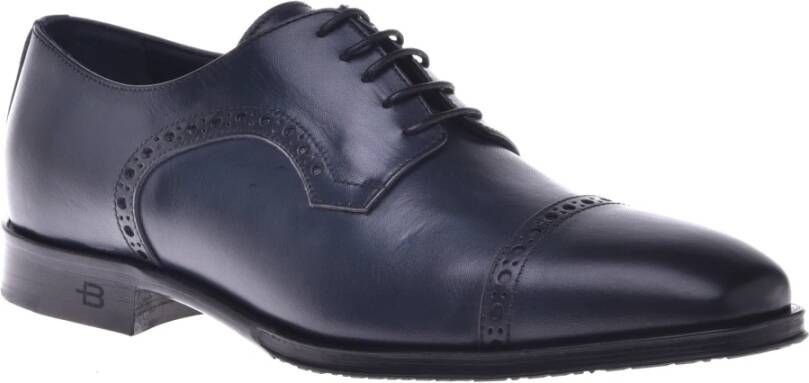 Baldinini Lace-ups in dark blue leather Blue Heren