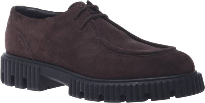 Baldinini Lace-ups in dark brown suede Brown Heren