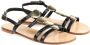 Baldinini Leren sandalen met ronde neus en decoratieve applicatie Zwart Dames - Thumbnail 1