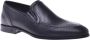 Baldinini Loafer in black perforated calfskin Black Heren - Thumbnail 1