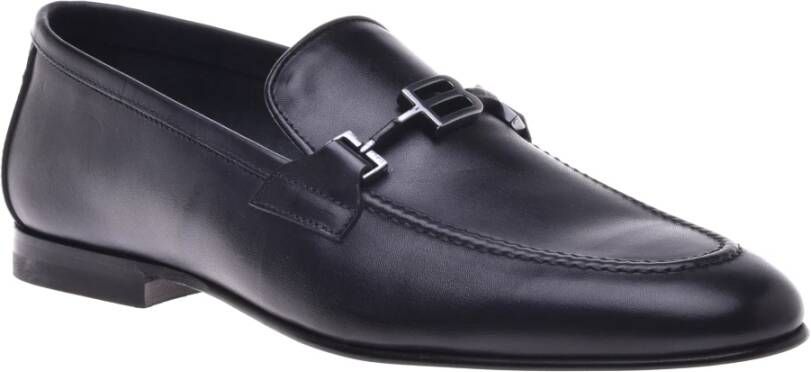 Baldinini Loafer in dark blue calfskin Blue Heren