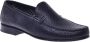 Baldinini Loafer in dark blue perforated calfskin Blue Heren - Thumbnail 1