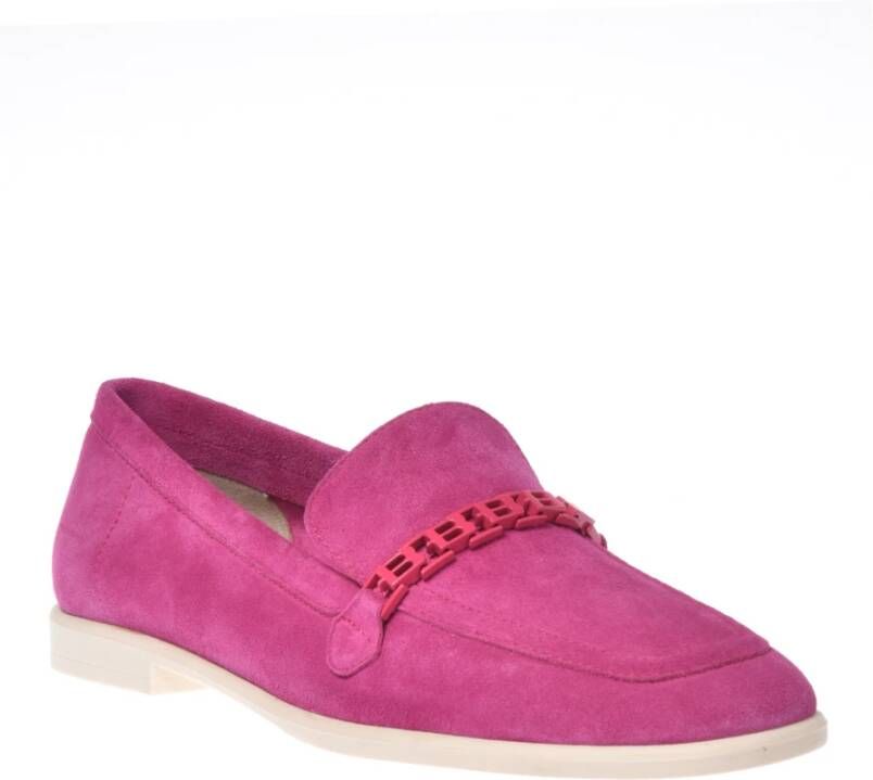 Baldinini Loafer in fuchsia suede Red Dames