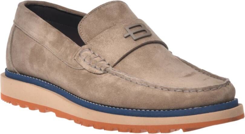 Baldinini Loafer in taupe suede Multicolor Heren