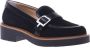 Baldinini Loafers in black leather and suede Black Dames - Thumbnail 1