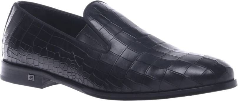 Baldinini Loafers in black leather Black Heren