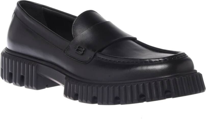 Baldinini Loafers in black leather Black Heren