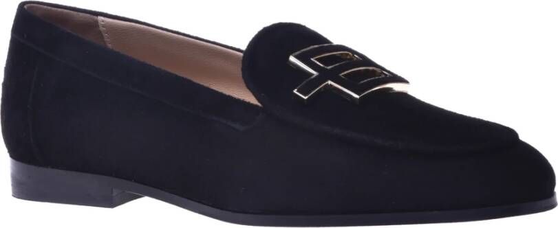 Baldinini Loafers in black suede Black Dames