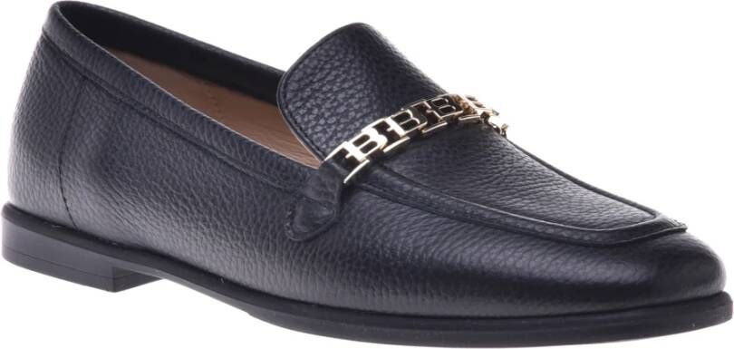 Baldinini Loafers in black tumbled leather Black Dames