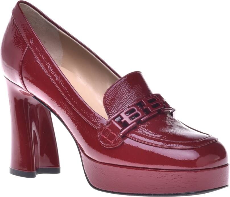 Baldinini Loafers in red naplak Red Dames