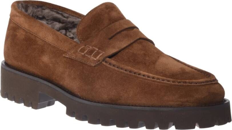 Baldinini Loafers in suede Brown Heren