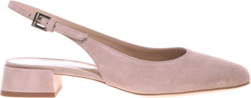 Baldinini Nude suede slingback Pink Dames