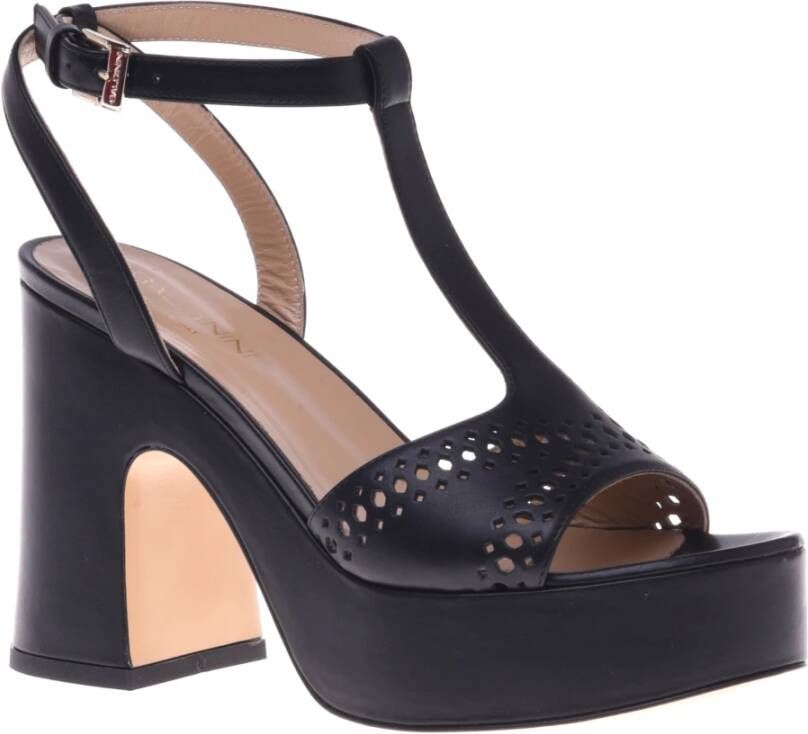 Baldinini Sandal in black calfskin Black Dames