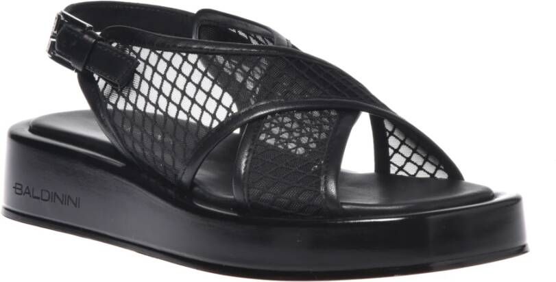 Baldinini Sandal in black nesh Black Dames