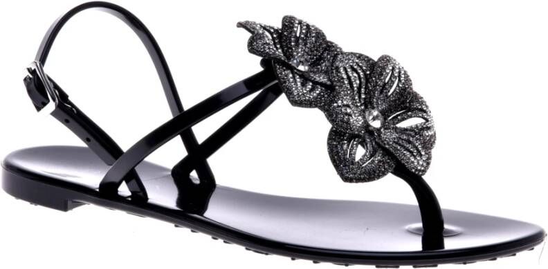 Baldinini Sandal in black rubber Multicolor Dames