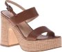 Baldinini Sandal in brown calfskin Brown Dames - Thumbnail 1