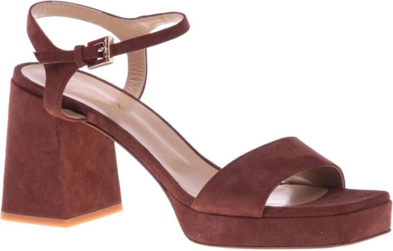 Baldinini Sandal in brown suede Brown Dames