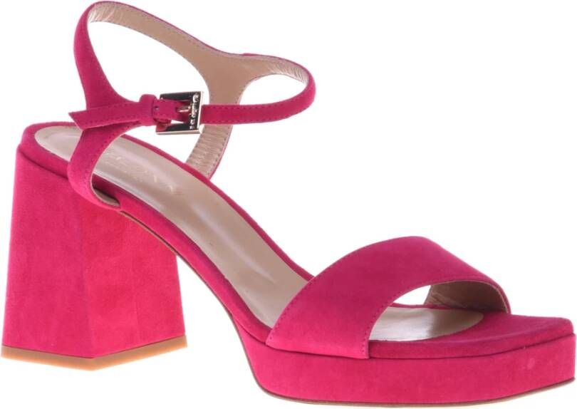 Baldinini Sandal in fuchsia suede Red Dames