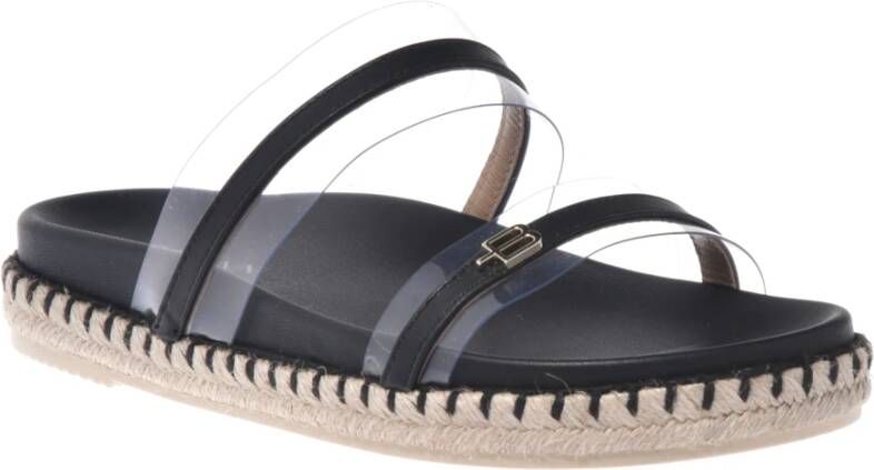 Baldinini Slipper in black nappa leather Black Dames